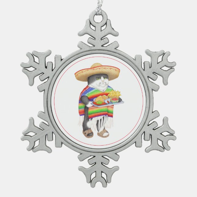 WENDELITO Pewter Snowflake Ornament (Front)