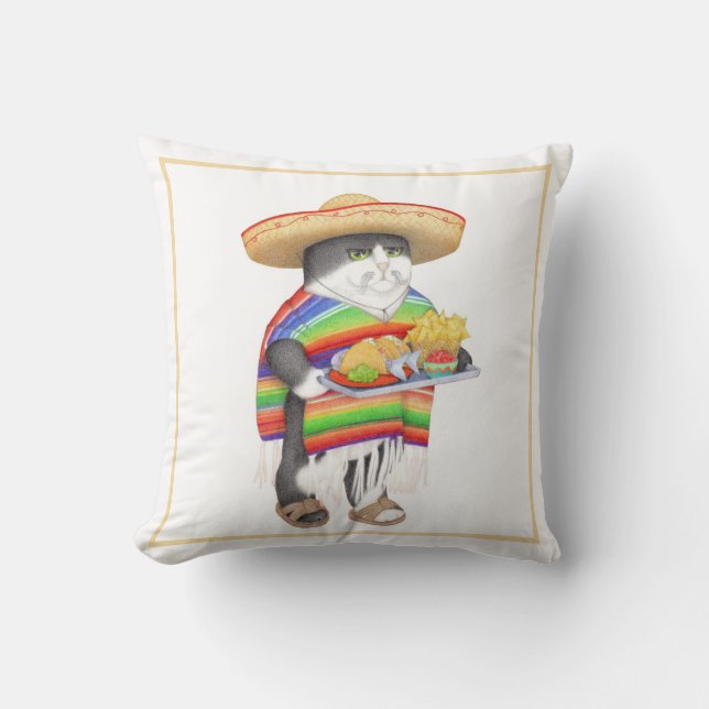 WENDELITO Square Throw Pillow (Front)