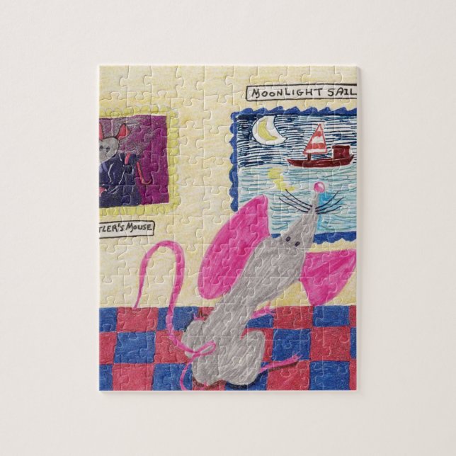 Wendell Mouse 🐭 At the Museum Jigsaw Puzzle (Vertical)