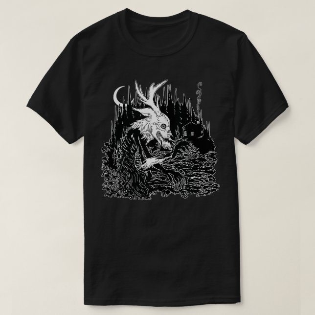 Wendigo  The Cryptid Cannibal Spirit of the Horror T-Shirt (Design Front)