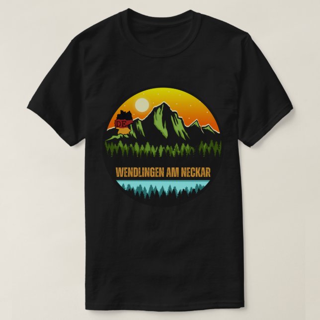 Wendlingen am Neckar, Baden-Württemberg Germany T-Shirt (Design Front)