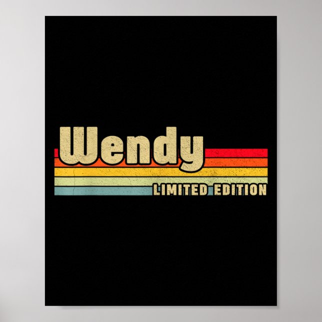 Wendy Gift Name D Birthday Funny Christ  Poster (Front)