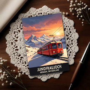 Wengen, Switzerland: 1960s Vintage Travel Postcard