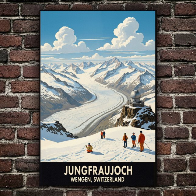 Wengen, Switzerland: 1960s Vintage Travel Poster (Creator Uploaded)