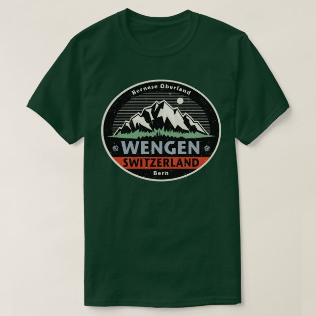 Wengen Switzerland 2 T-Shirt (Design Front)