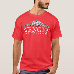 Wengen Switzerland Swiss Alps Mountain Tee