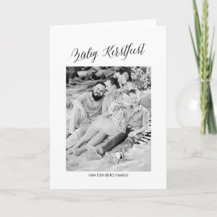 Wenskaart kalligrafie Kerstmis Holiday Card