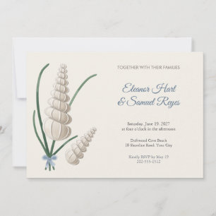 Wentletrap Shell Beach Wedding Invitation