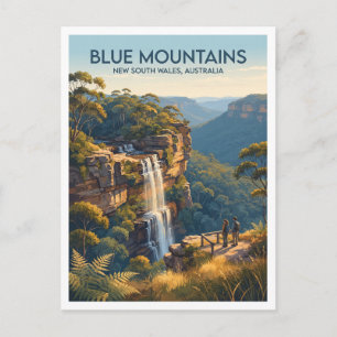 Wentworth Falls Lookout Australia Postcard