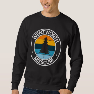 Wentworth Missouri MO USA City Pride Retro Sunset Sweatshirt
