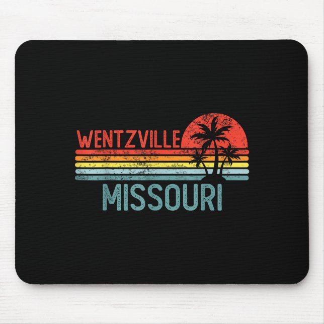 Wentzville Missouri Funny Usa City Trip Home Roots Mouse Pad (Front)