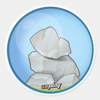 Weplay Props Series 1 - Rock Solid Classic Round Sticker