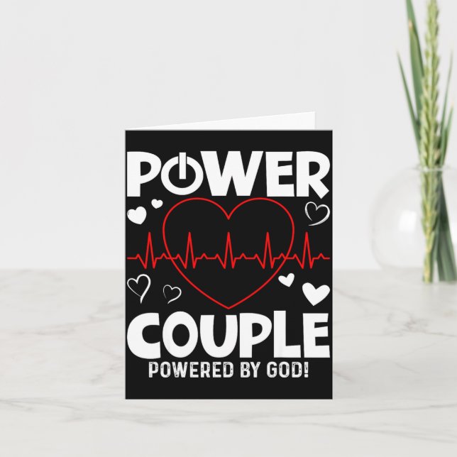 Wer Couple Christian Couples Matching Valentines  Card (Front)
