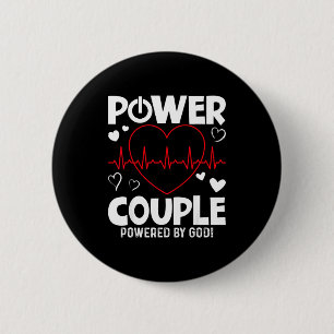 Wer Couple Christian Couples Matching Valentines D 6 Cm Round Badge