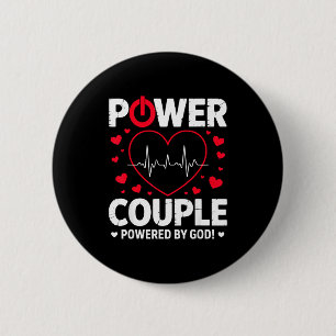 Wer Couple Christian Couples Matching Valentines D 6 Cm Round Badge