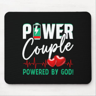 Wer Couple Wered-by God Christian Couples Valentin Mouse Pad