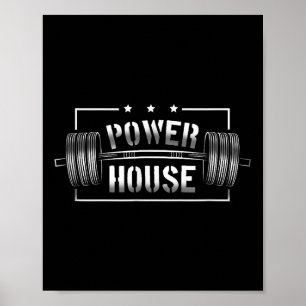 Wer House Gym Motivation Bold Statement Poster