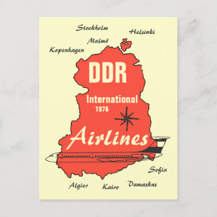 Werbedesign DDR. Interfluence Postcard