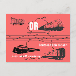 Werbedesign Deutsche Reichsbahn Postcard