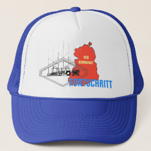 Werbedesign Kombinat Fortschritt DDR Trucker Hat