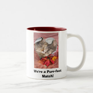 We're a Purr-fect Match! Two-Tone Coffee Mug