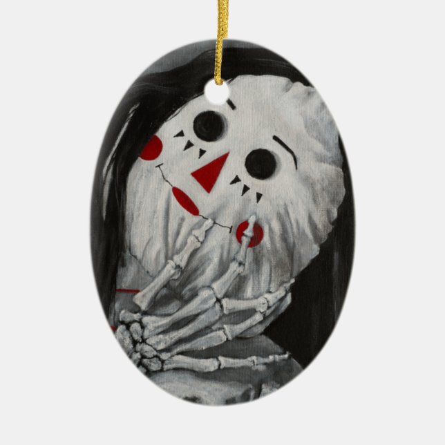 We're All Dolls Here I Ceramic Ornament (Front)