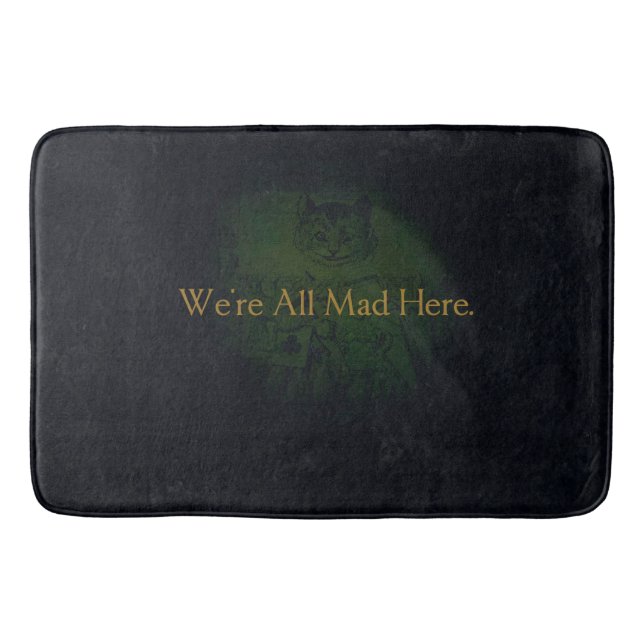 We're All Mad Here Bath Mat (Front)