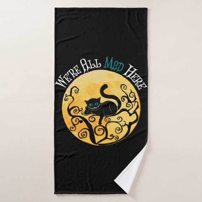 We're All Mad Here - Cheshire Cat Bath Towel (Bath Towel)