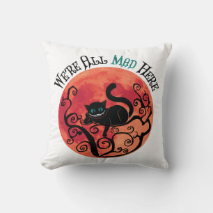 We're All Mad Here - Cheshire Cat Cushion