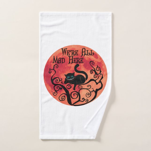 We're All Mad Here - Cheshire Cat Hand Towel (Hand Towel)