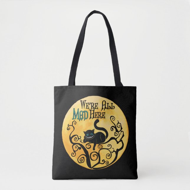 We're All Mad Here - Cheshire Cat Tote Bag (Front)
