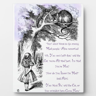 We're All Mad Here Plaque