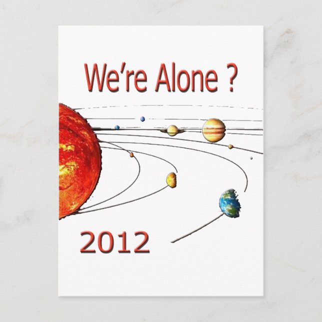 Were Alone Postcard (Front)
