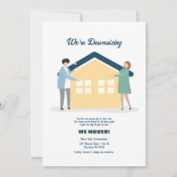We're Downsizing Moving Announcement