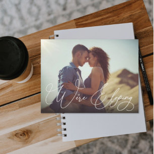 We're Eloping Wedding Update Photo Announcement Postcard