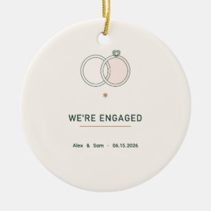 We're Engaged 2026 Keepsake Christmas Ornament