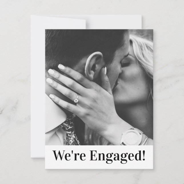 We're Engaged Announcement Personalise (Front)