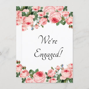 We're Engaged Blushing Pink Rose