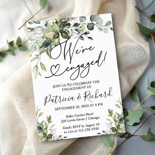 We're Engaged Engagement Party Announcement