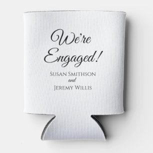We're Engaged Engagement Party Favour Can Cooler