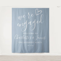 Were Engaged Engagement Party Photo Backdrop