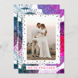 We're Engaged Personalised Photo Engagement Party Invitation
