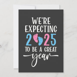 We're Expecting 2025 to Be a Great Year Couples Holiday Card