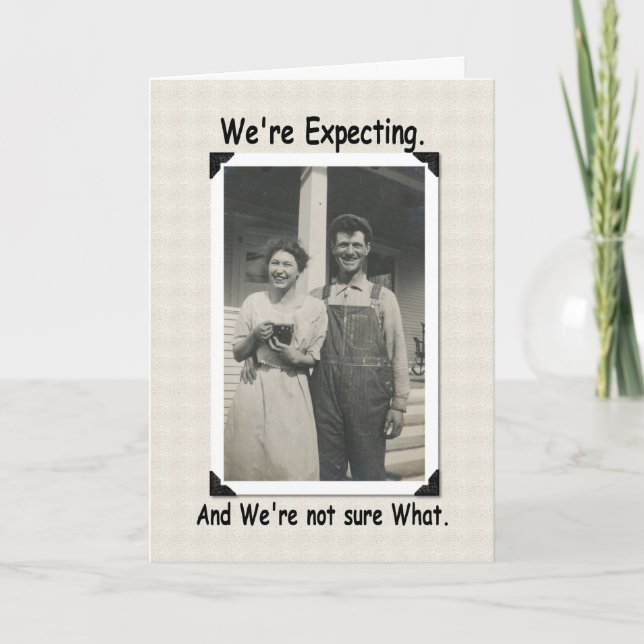 We're Expecting  Baby Announcement (Front)