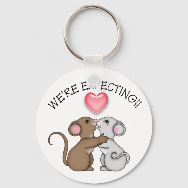 We're Expecting Key Ring (Front)