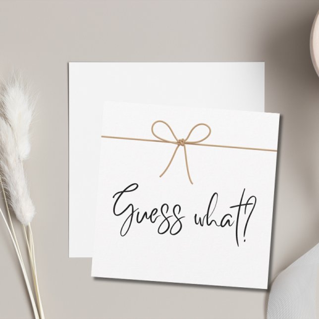 We're Expecting Minimalist Pregnancy Announcement (Guess what? Pregnancy Announcement)