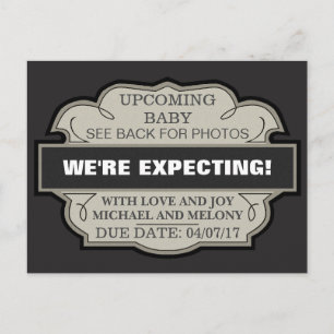We're Expecting! Personalised Announcement Postcard