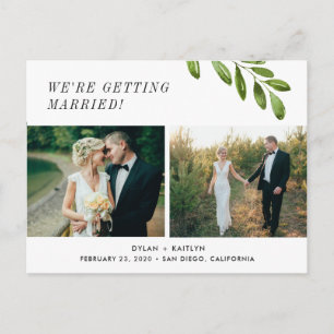 We're getting married Save the Date Postcard