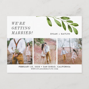 We're getting married Save the Date Postcard