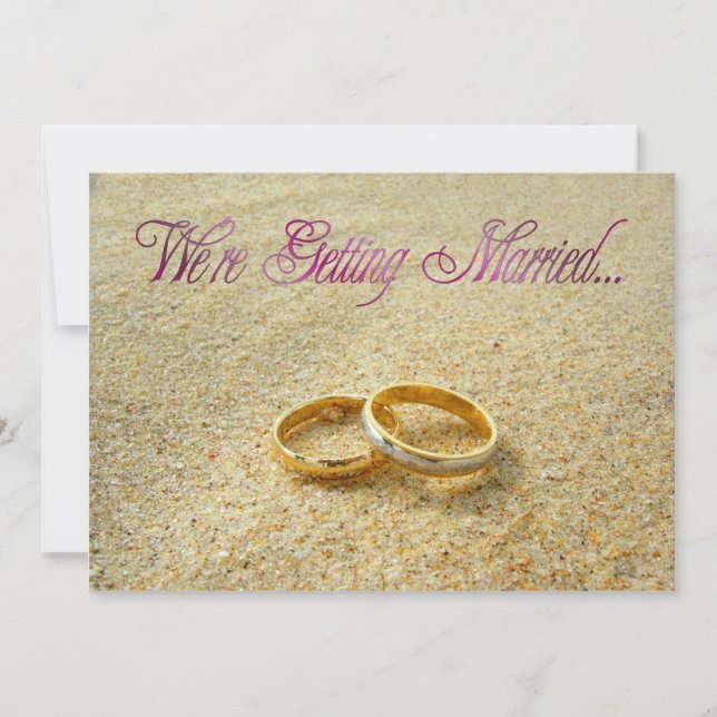 We're Getting Married Wedding Invitation (Front)